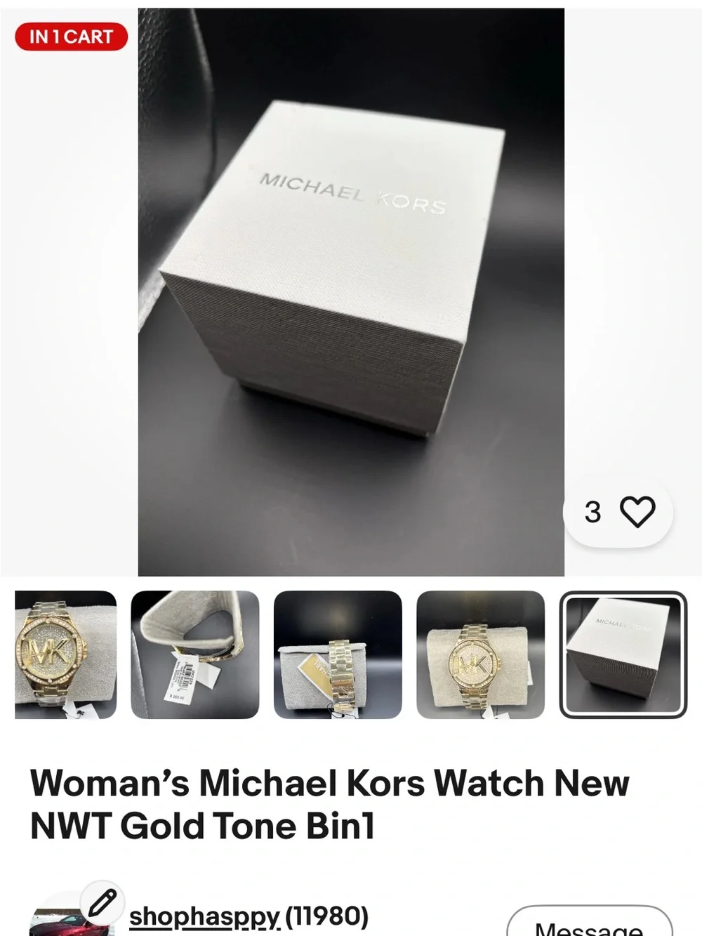 Michael Kors Rose Gold Case Pink Logo Dial Silicone Strap Women's Watch